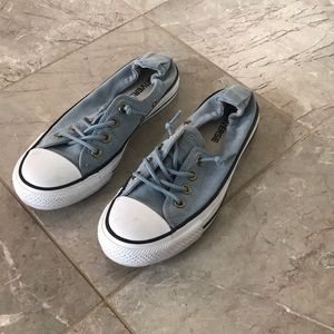 Light blue slip on converse!